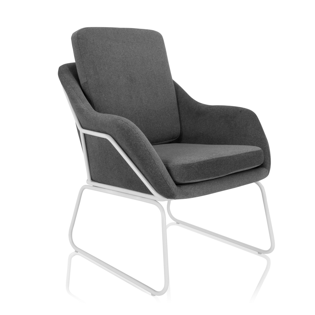 Hjh Office Loungesessel Relaxsessel Sessel Laguno W Stoff Dunkelgrau 1 Sitzer B-Ware - 4064323028437