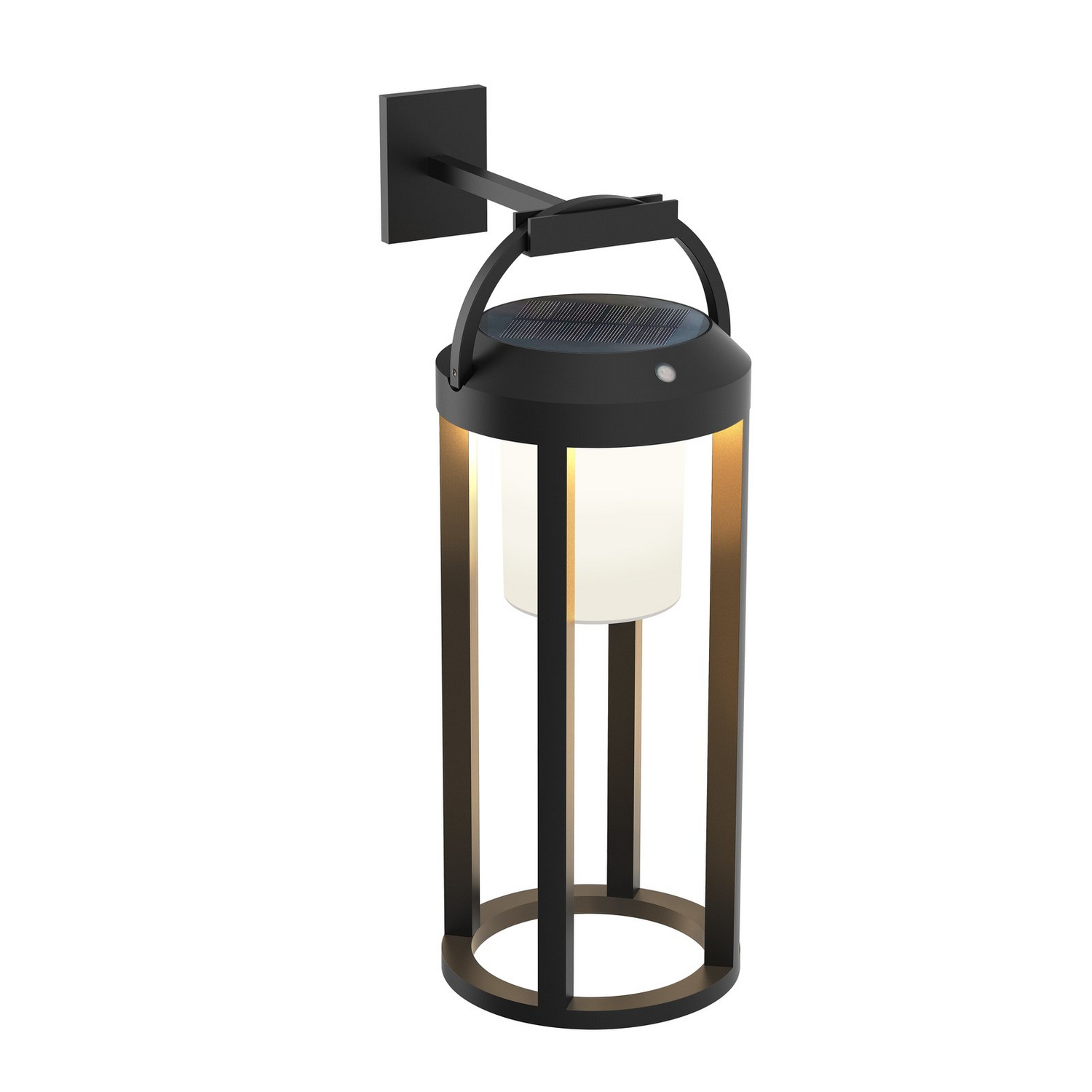 B-Ware Lucande Solarleuchte Lampe Led Schwarz Aluminium Rund Dimmbar 2in1 Tilena - 4251911777130