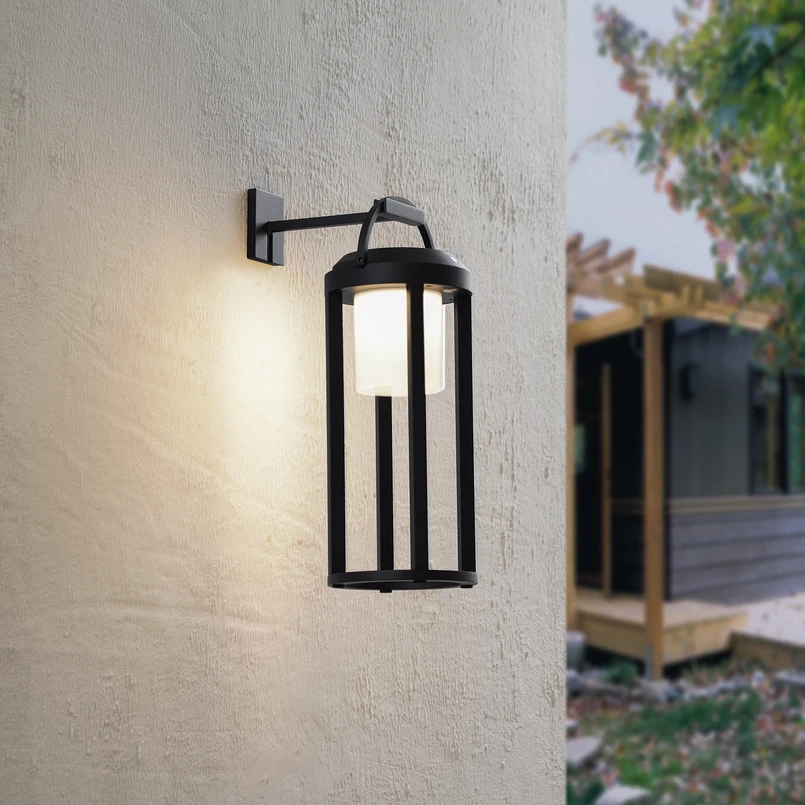 B-Ware Lucande Solarleuchte Lampe Led Schwarz Aluminium Rund Dimmbar 2in1 Tilena890 - 4251911777130