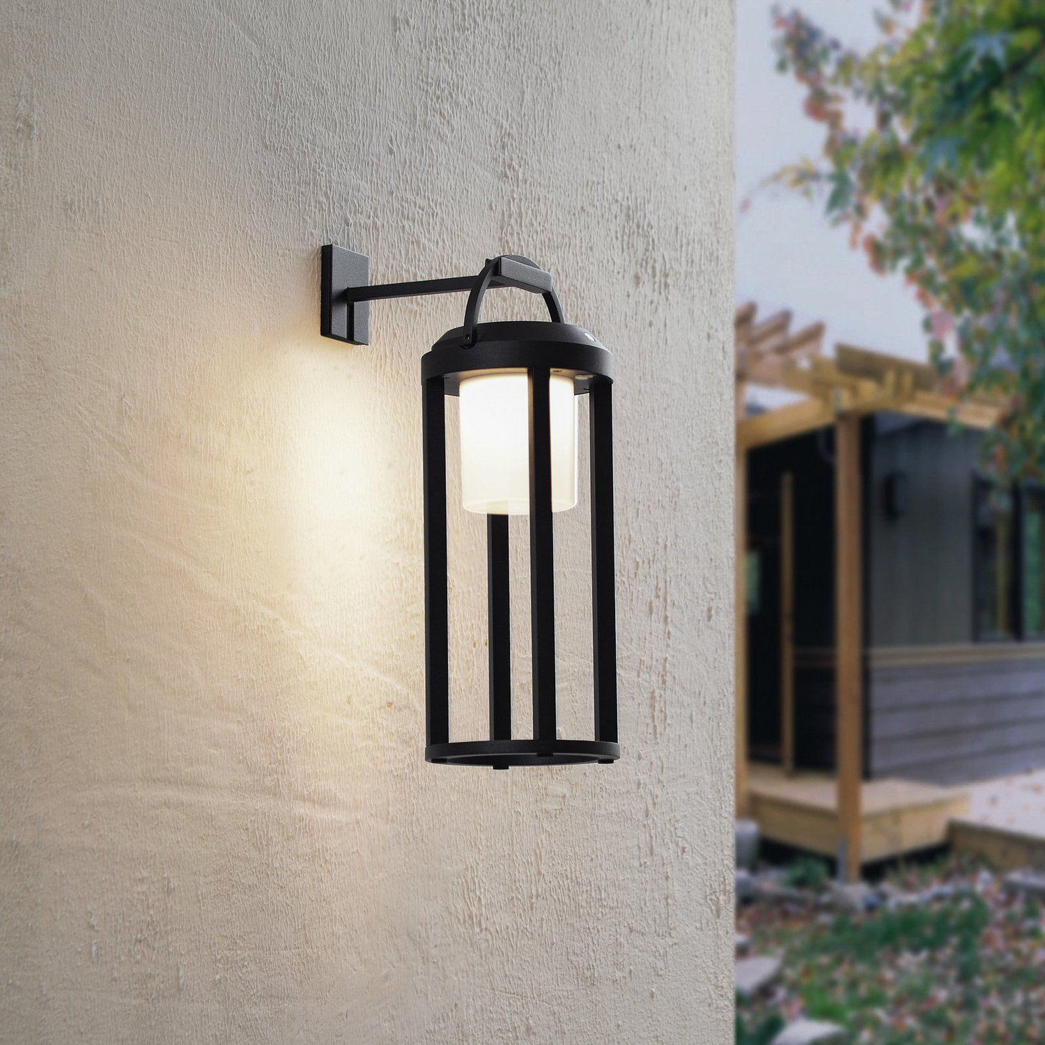 B-Ware Lucande Solarleuchte Lampe Led Schwarz Aluminium Rund Dimmbar 2in1 Tilena - 4251911777130