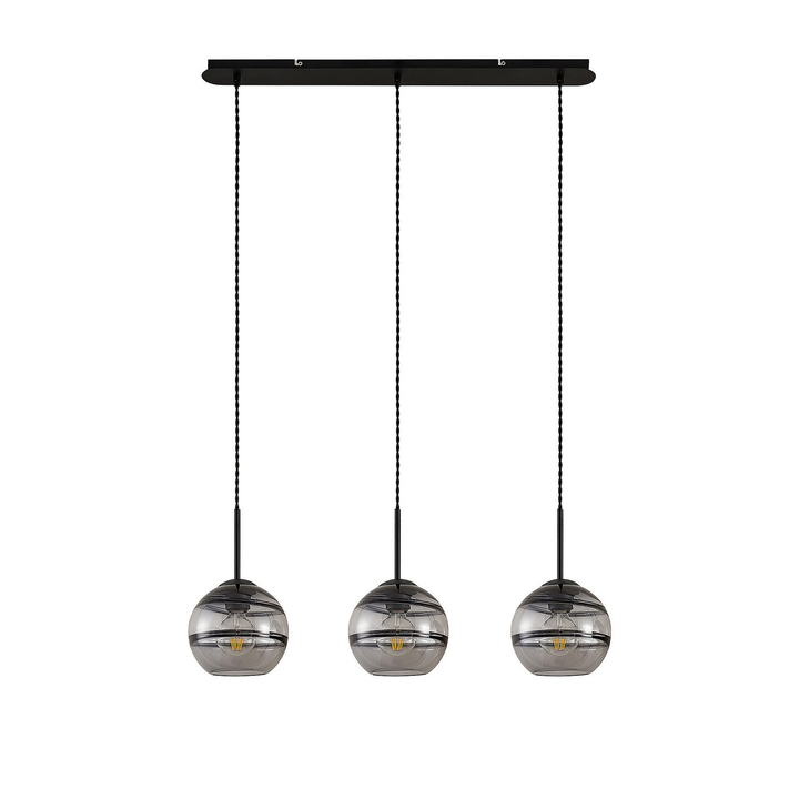Lucande Ably Hängeleuchte Deckenleuchte Pendelleuchte Lampe Leuchte Rauchgrau B-Ware - 4251096579796