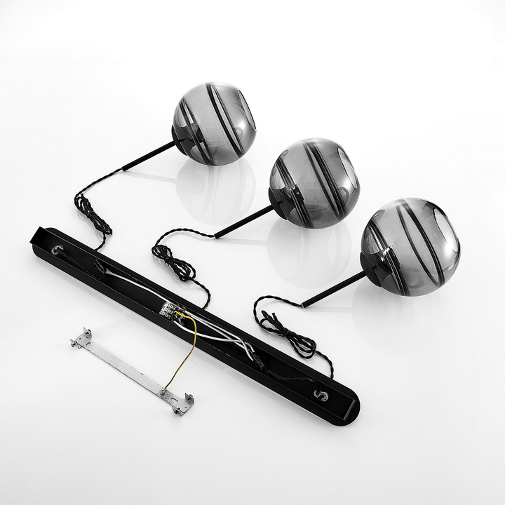 Lucande Ably Hängeleuchte Deckenleuchte Pendelleuchte Lampe Leuchte Rauchgrau B-Ware - 4251096579796