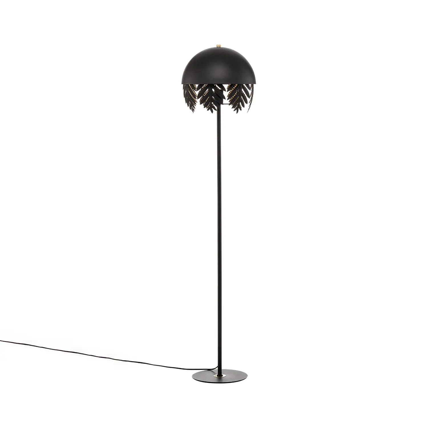 B-Ware Lucande Stehlampe Stehleuchte Schwarz Gold Eisen Schalter 160 Cm E27 Led Leuchte - 4251911752182