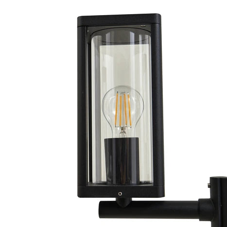 Lucande Außenlampe Standlampe Laterne Siveta, 240cm, 2-flg., schwarz, E27, I775 - 4251911777505