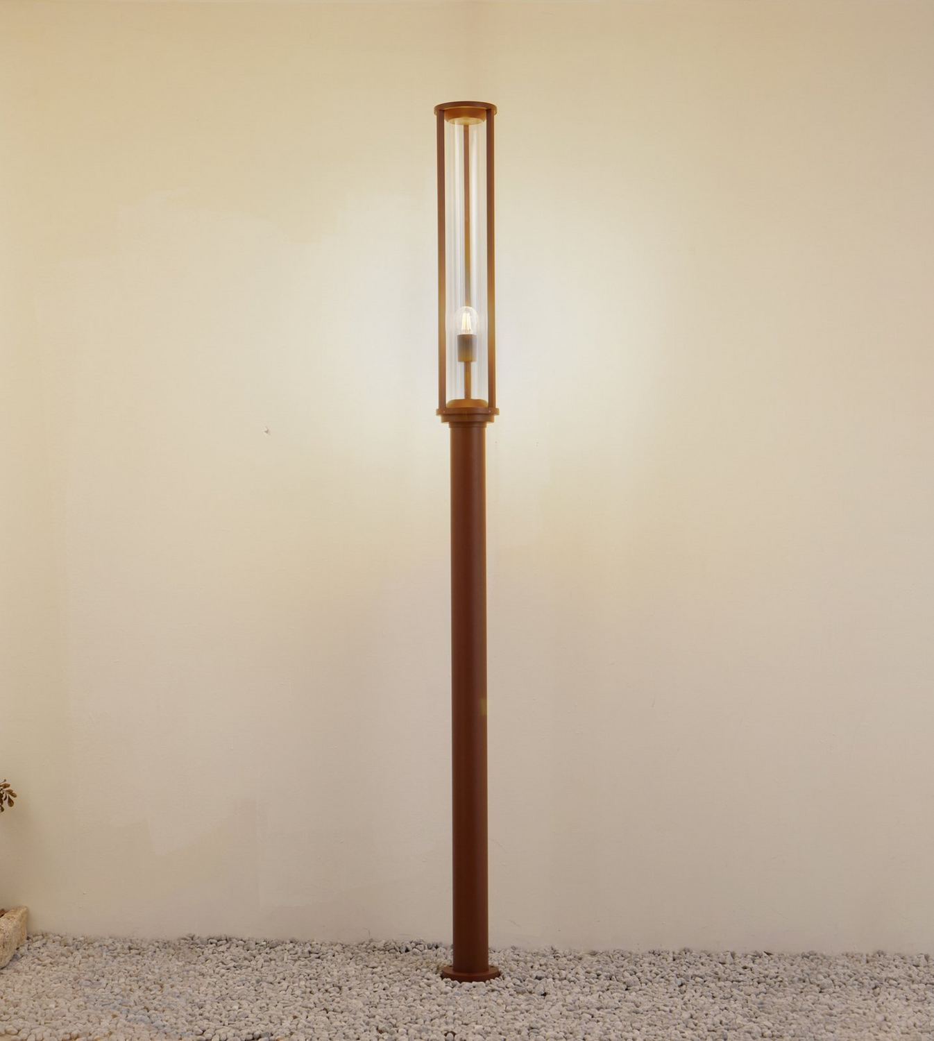 B-Ware Lucande Außenleuchte Lampe Außenlampe Alivaro Rostfarben E27 Ip65 220 Cm Leuchte - 4251911777468