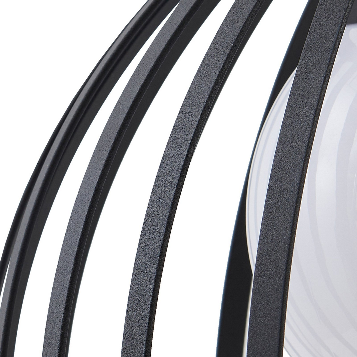 Suspension d'extérieur Lucande Marrin, lampe suspendue, métal noir, ø 31 cm, qualité B