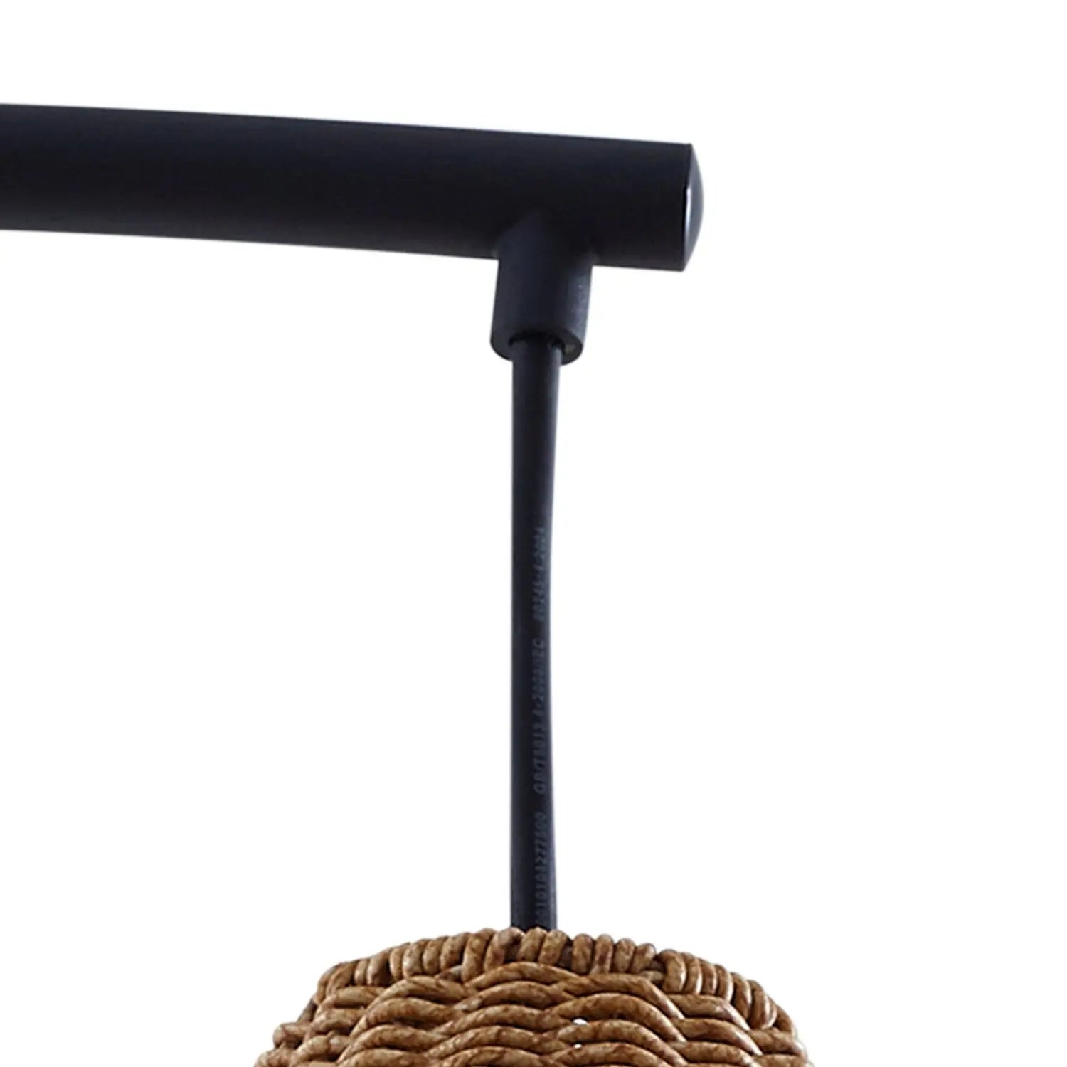 B-Ware Lucande Außenstehleuchte Gartenlampe Taniola Rattanleuchte Beige 195cm Ip44