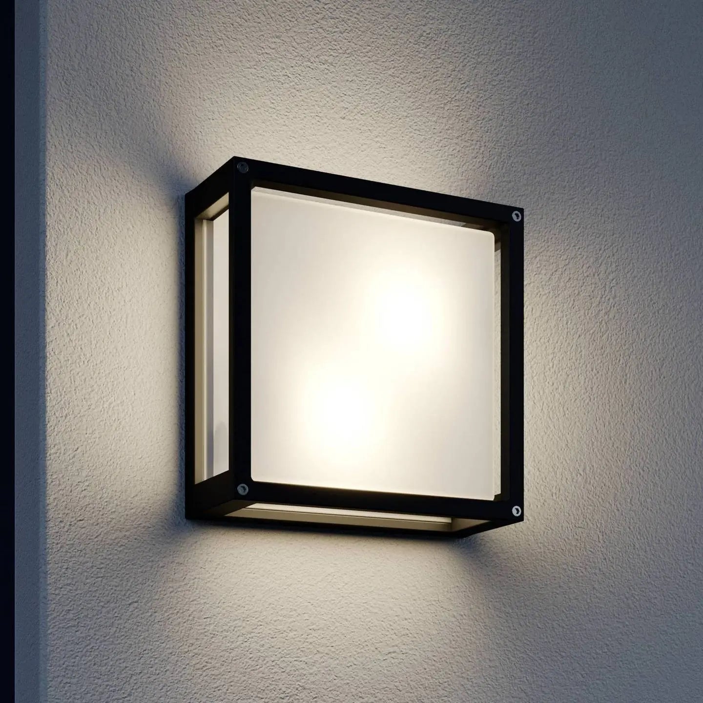 B-Ware Lucande Quadratische Außenwandleuchte Aurelien Wandleuchte Lampe E27 - 4251096537925