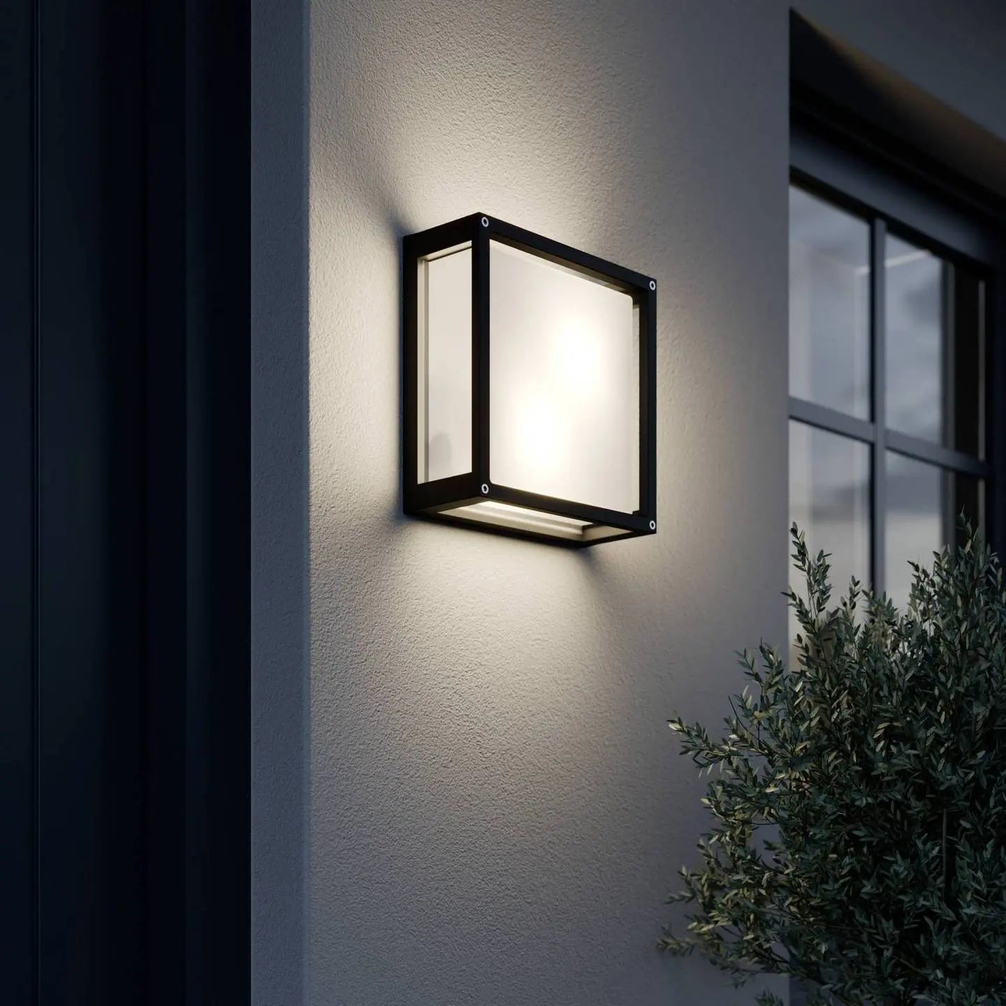 B-Ware Lucande Quadratische Außenwandleuchte Aurelien Wandleuchte Lampe E27 - 4251096537925