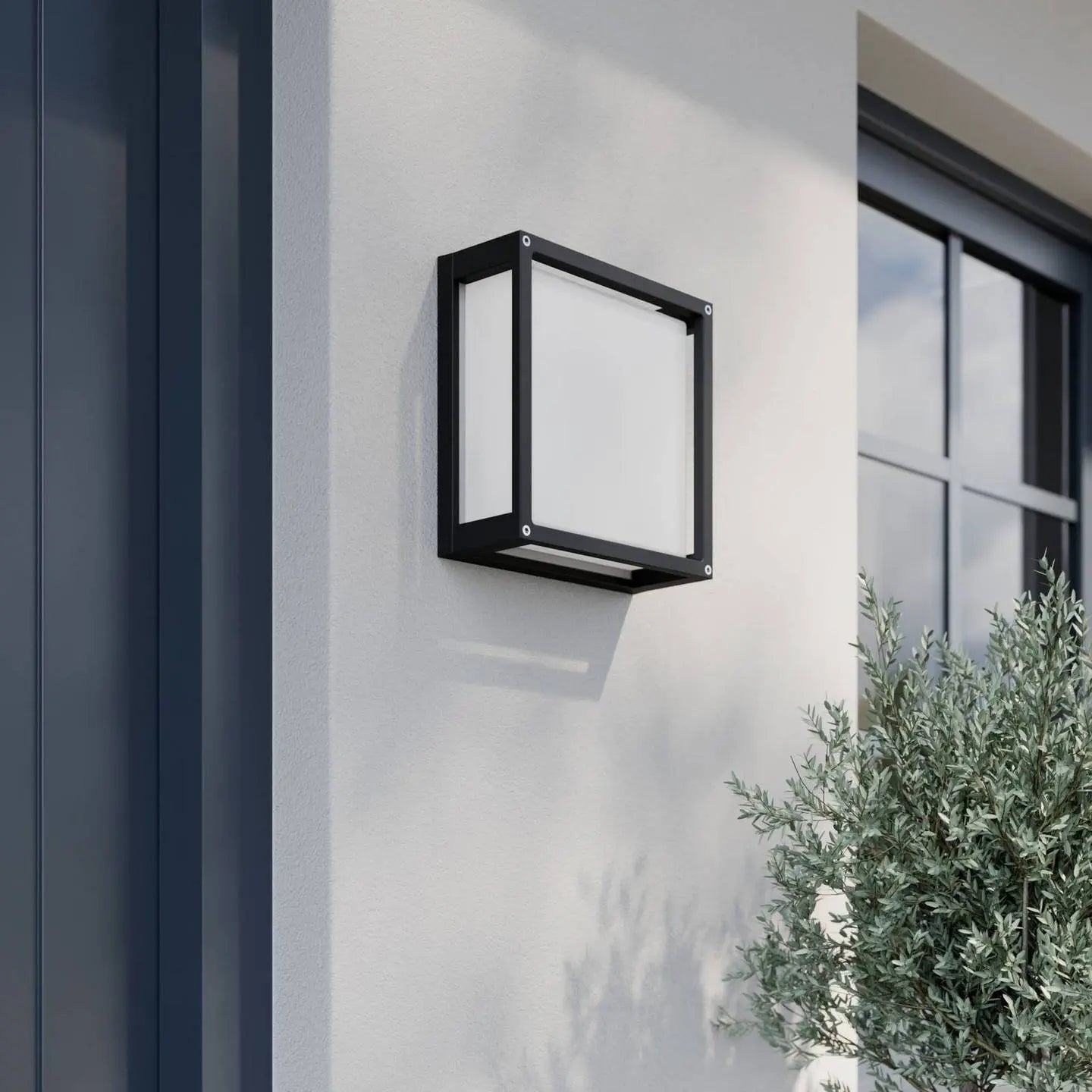 B-Ware Lucande Quadratische Außenwandleuchte Aurelien Wandleuchte Lampe E27 - 4251096537925