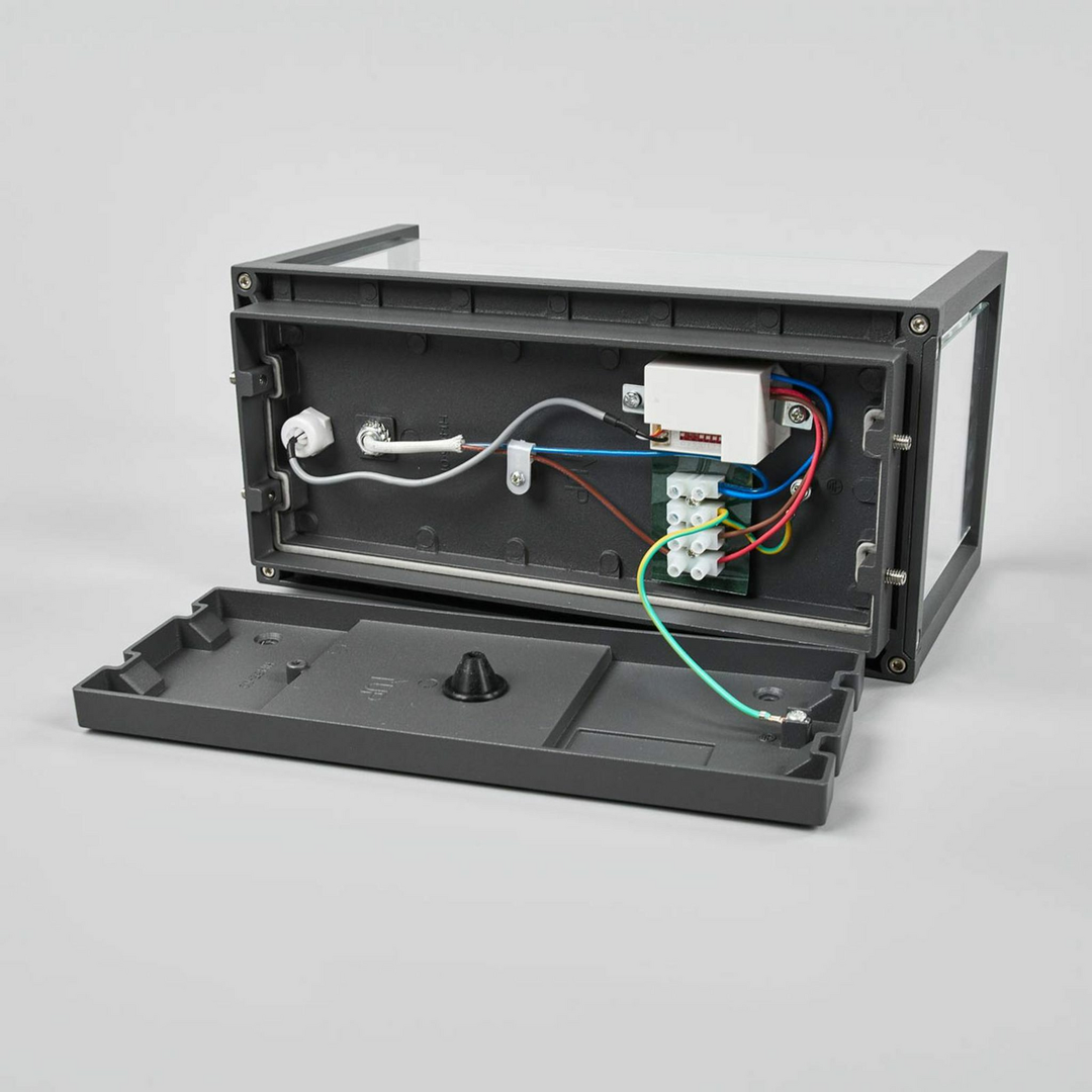 Lucande Annalea Außenwandleuchte Wandleuchte Lampe Bewegungs Sensor Dunkelgrau B-Ware - 4251096538762