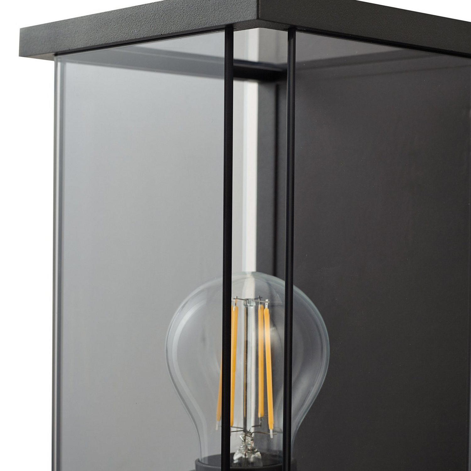 B-Ware Lucande Außenwandleuchte Wandlampe Außenlampe Rauchgrau Sensor Ip54 E27868