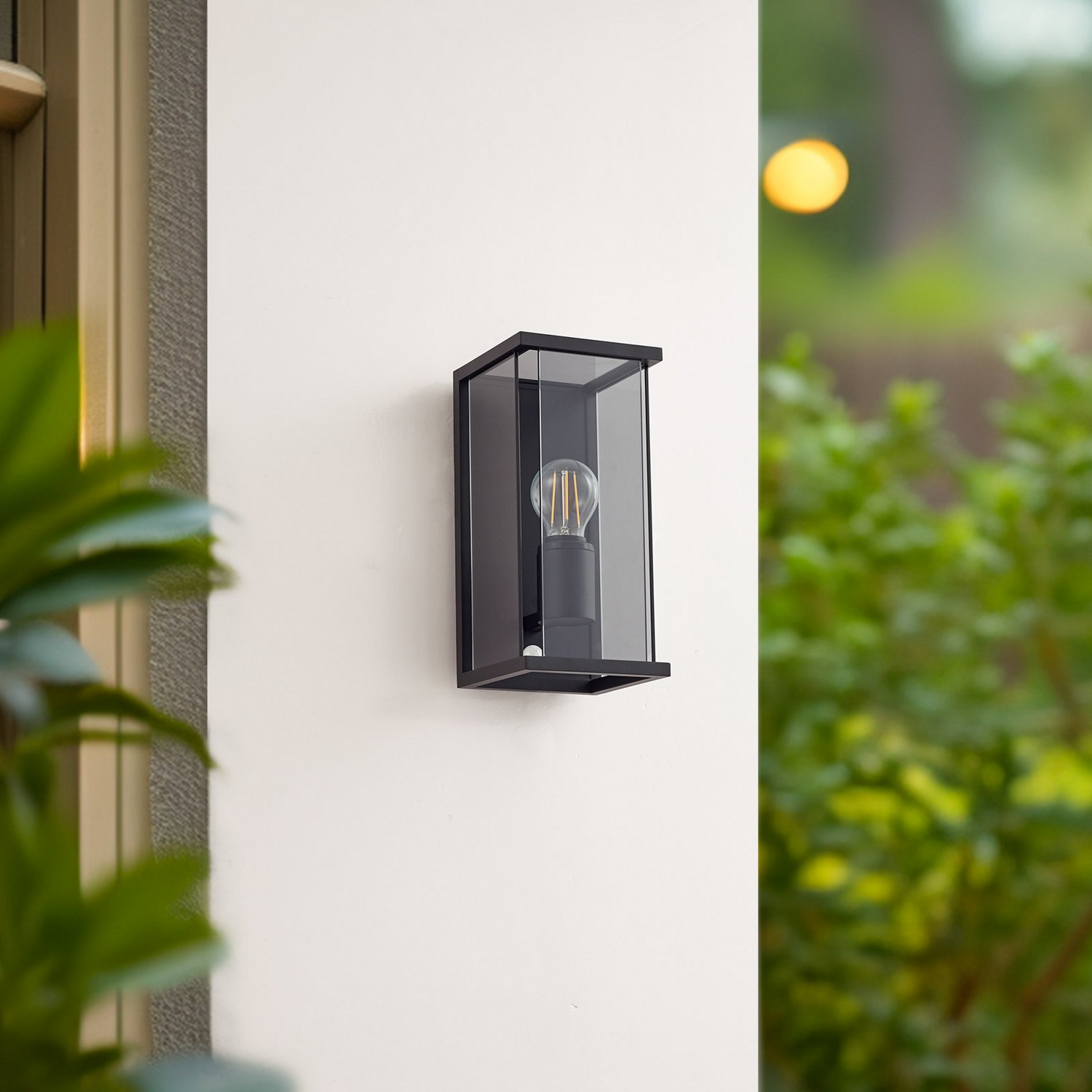 B-Ware Lucande Außenwandleuchte Wandlampe Außenlampe Rauchgrau Sensor Ip54 E27868