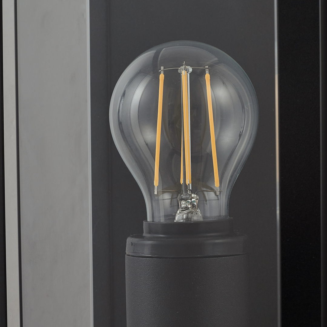 Lucande Außenwandleuchte Wandlampe Außenlampe Rauchgrau Sensor Ip54 E27 B-Ware - 4251911799019