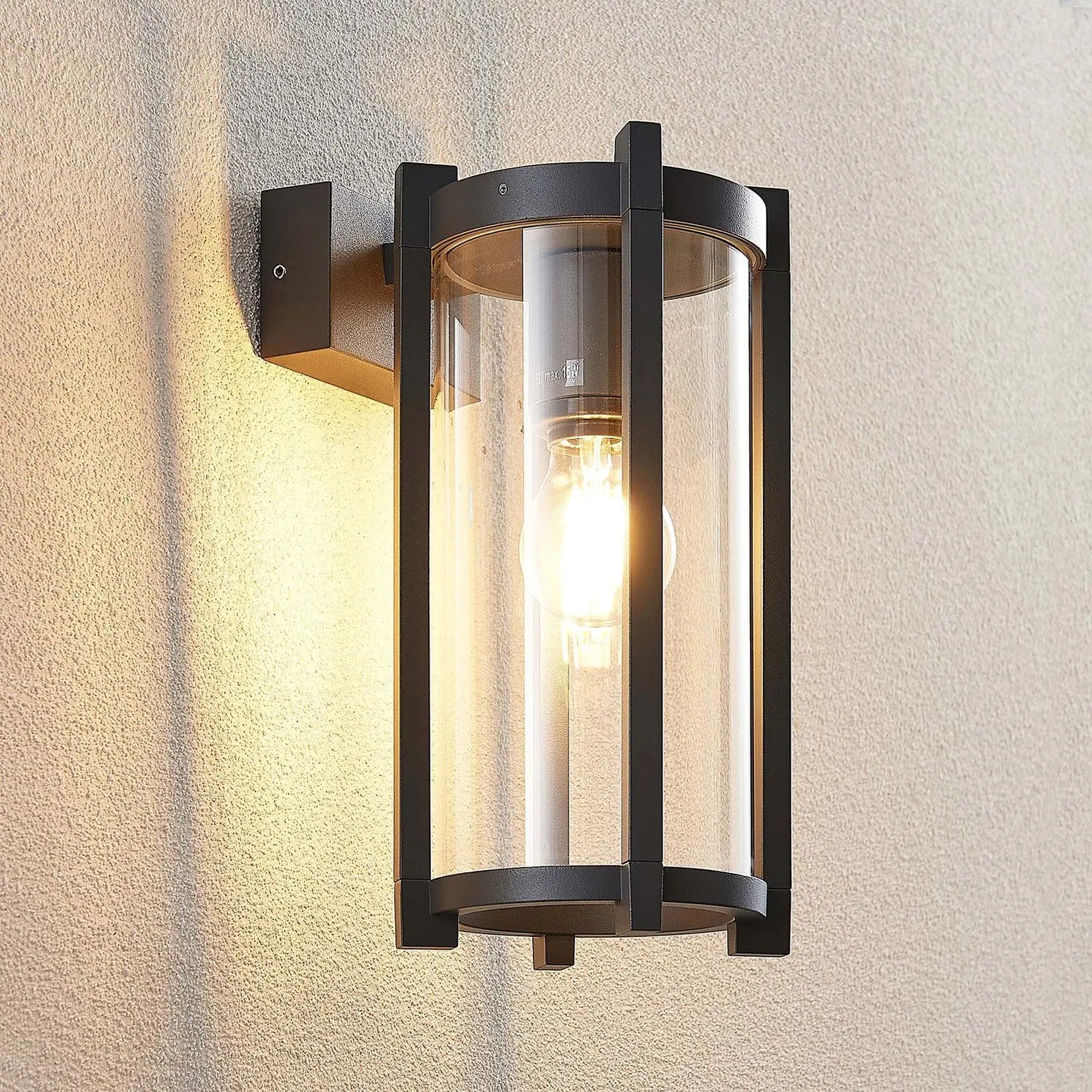 B-Ware Lucande Brienne Außenwandleuchte Wandleuchte Lampe Leuchte Glasschirm Rund 15329 - 4251096573473