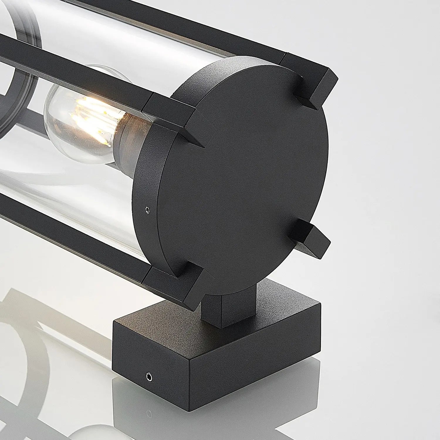 B-Ware Lucande Brienne Außenwandleuchte Wandleuchte Lampe Leuchte Glasschirm Rund 15329 - 4251096573473