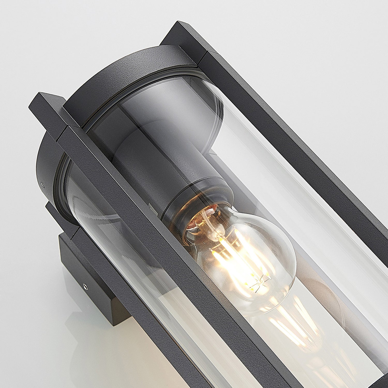 B-Ware Lucande Brienne Außenwandleuchte Wandleuchte Lampe Leuchte Glasschirm Rund 15329 - 4251096573473