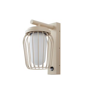 B-Ware Lucande Außenwandleuchte Wandlampe Sensorleuchte Beige Bewegungsmelder Ip44 3399