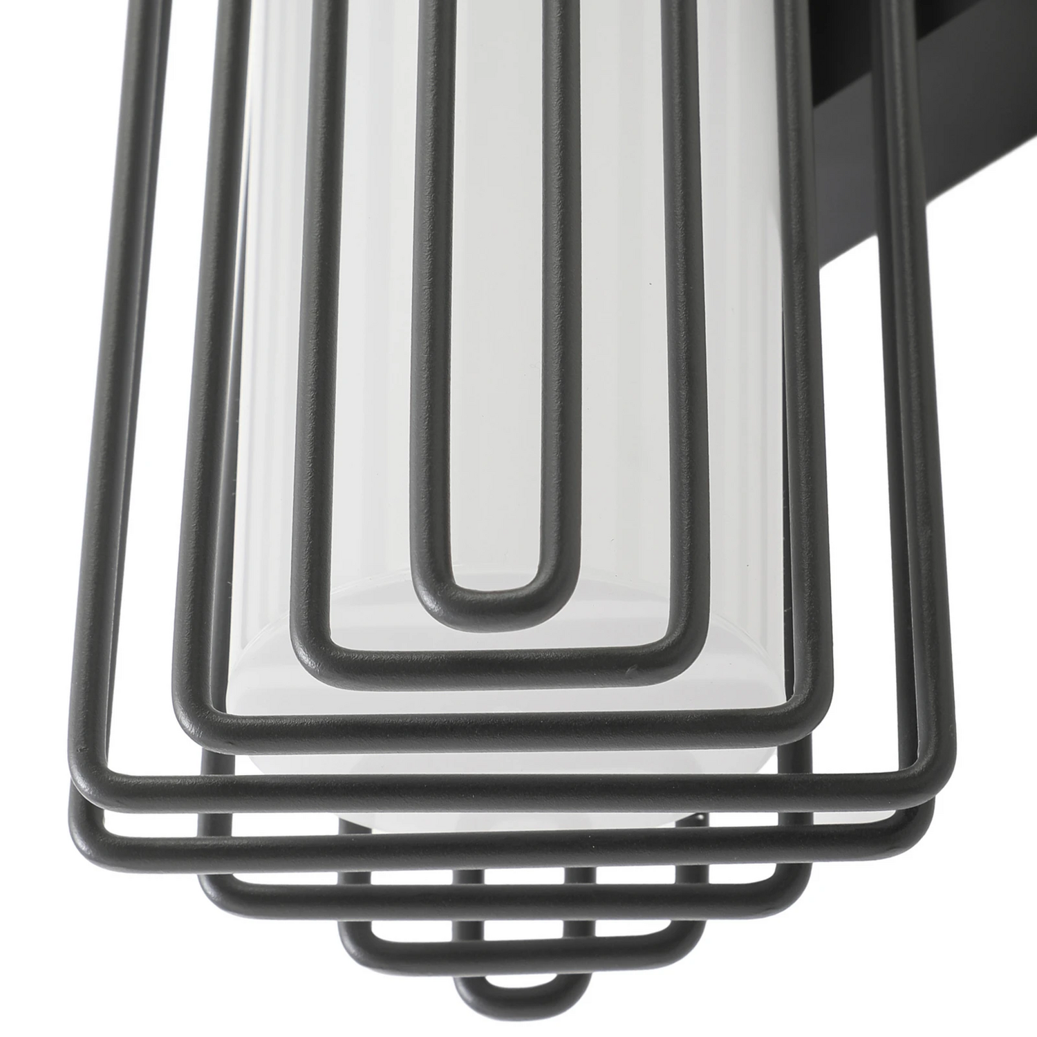 B-Ware Lucande Außenwandleuchte Wandlampe Chandan Anthrazit Alu 41,9 Cm Außenlampe