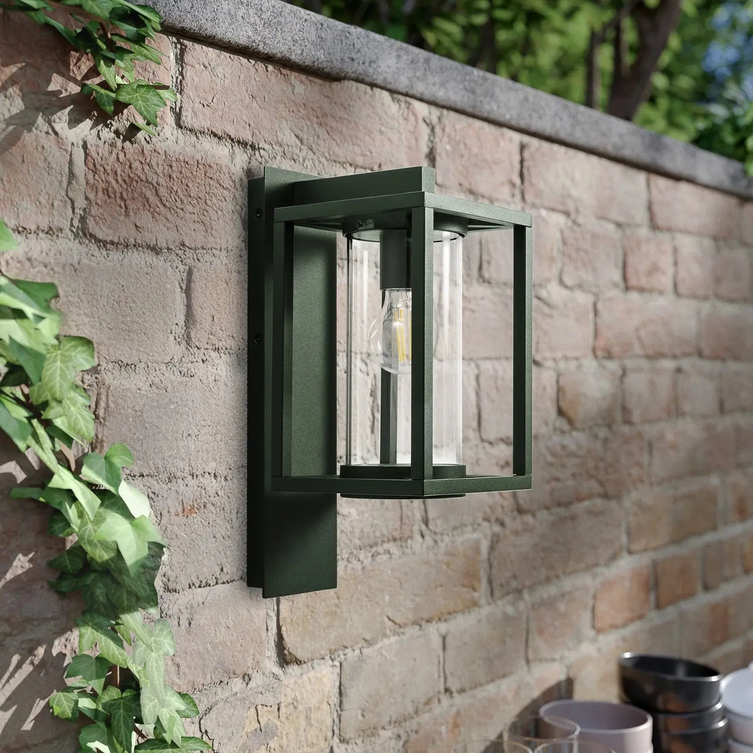 B-Ware Lucande Außenwandleuchte Leuchte Ferda Grün Ip44 Hängend Außenlampe - 4251911795691