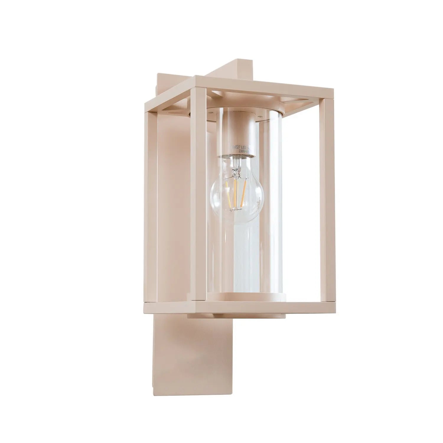 B-Ware Lucande Außenwandleuchte Wandlampe Ferda Außenleuchte Beige Glas E27 Led Ip44 - 4251911798197