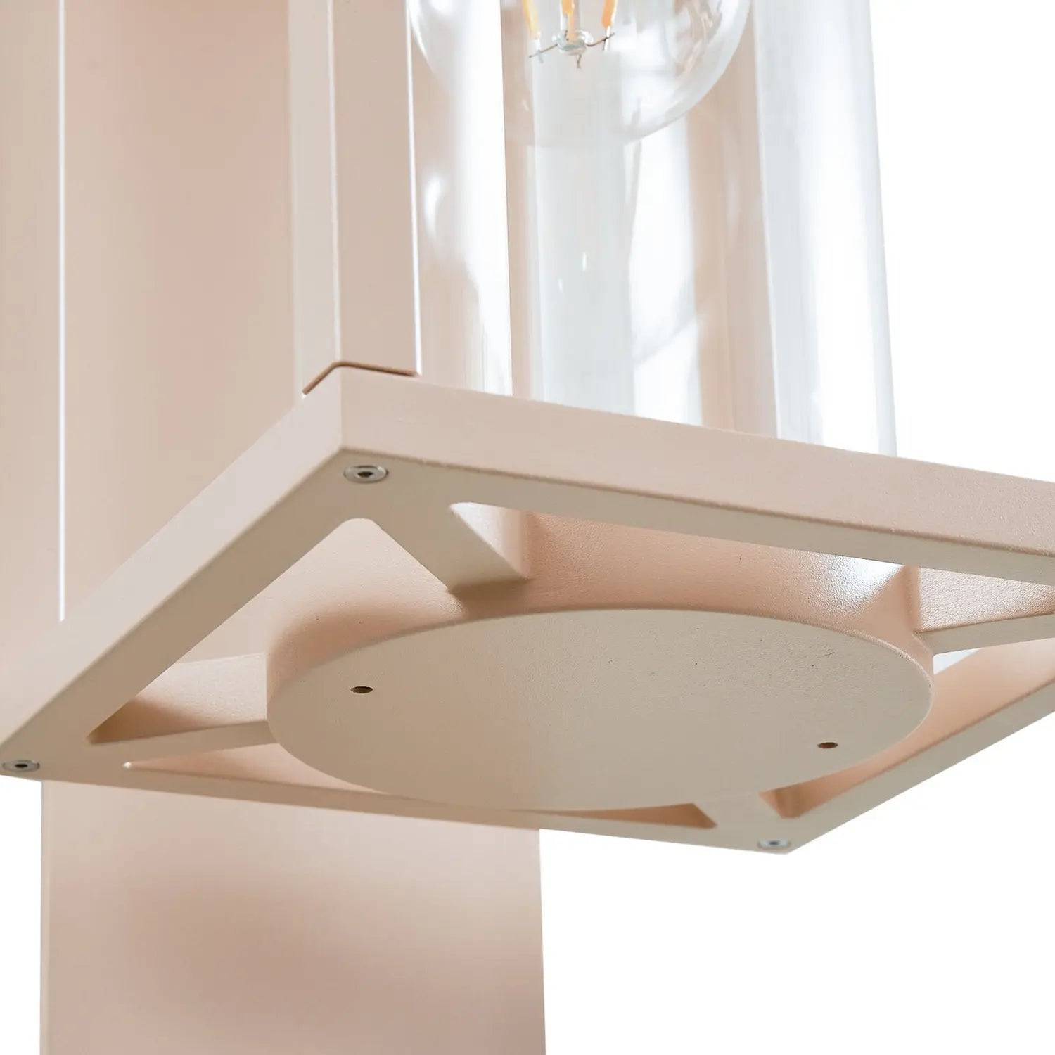 B-Ware Lucande Außenwandleuchte Wandlampe Ferda Außenleuchte Beige Glas E27 Led Ip44 - 4251911798197