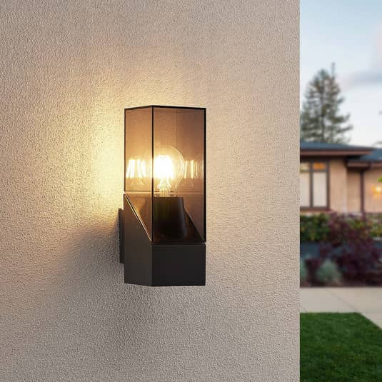 Lucande Fiola Außenwandleuchte Außenwandlampe Lampe Leuchte Wandlampe Schwarz B-Ware - 4251096582246