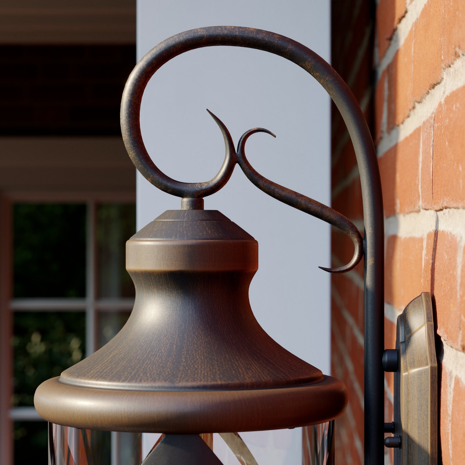 B-Ware Lucande Marcellino Wandleuchte Leuchte Außenwandleuchte Braun Led E14 3 Flam780 - 4251096565454