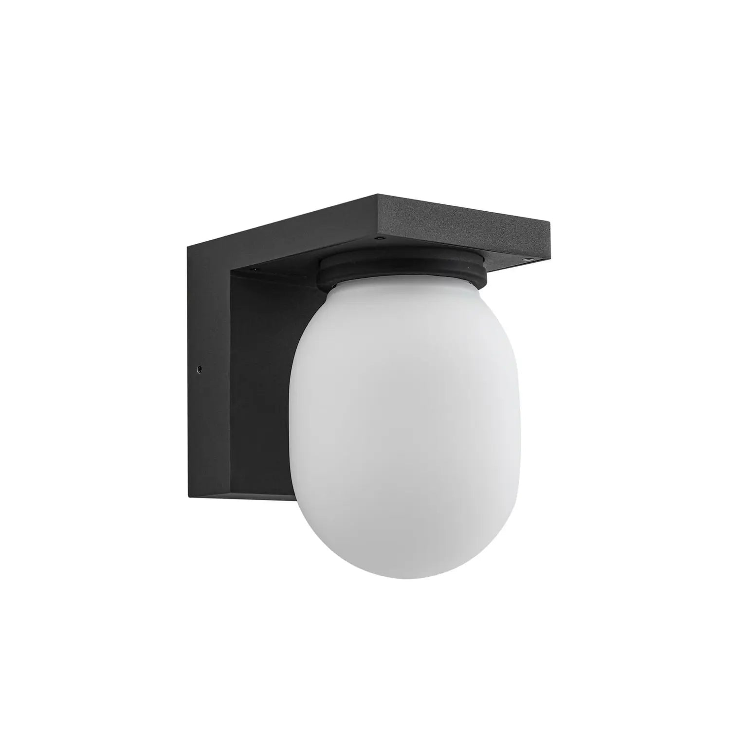 B-Ware Lucande Außenwandleuchte Wandlampe Ovaali Glas Dunkelgrau Ip65 Außenlampe - 4251911796872
