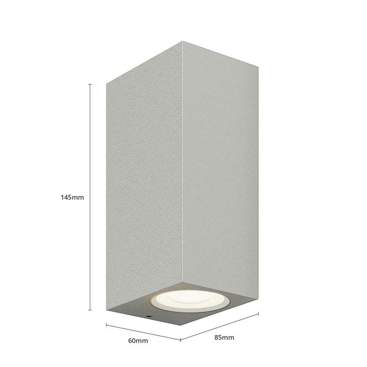 Lucande Silberne Außenwandleuchte Außen Wandleuchte Leuchte Tavi Led 2 Stück B-Ware - 6291105700696