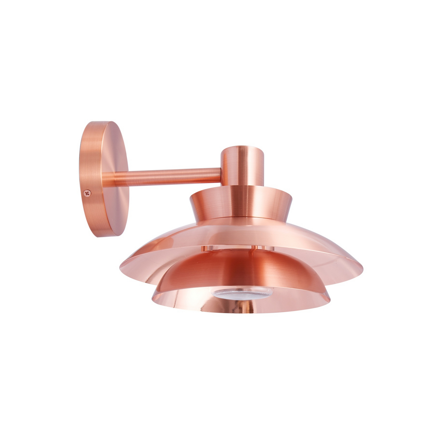 Lucande Außenwandleuchte Wandlampe Außenlampe Edelstahl Kupferfarben E14 Ip44 B-Ware - 4251911786804