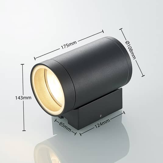 Lucande Thomke Außen Wandleuchte Wandleuchte Lampe Leuchte 1 Flammig 2 Stück B-Ware - 4251096569346