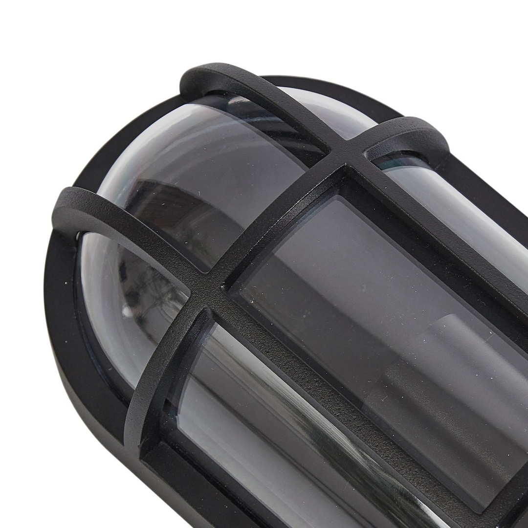 Lucande Außenwandleuchte Wandlampe Serine Schwarz Aluminium E27 Lampe Leuchte B-Ware - 4251911777598