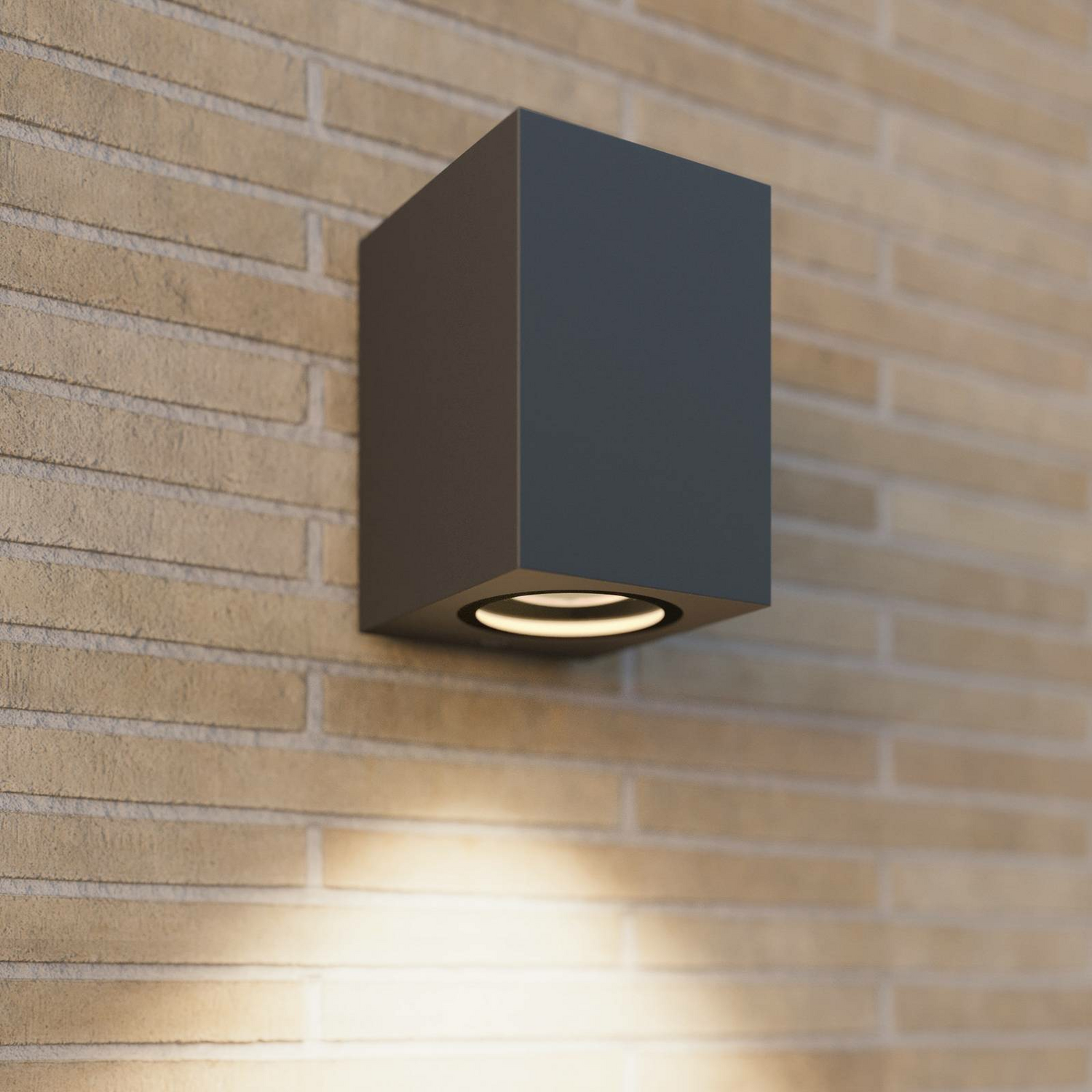 Lucande Xava Außenwandleuchte Downlight Wandleuchte Wandleuchte Lampe Gu10 Grau B-Ware - 4251096538847