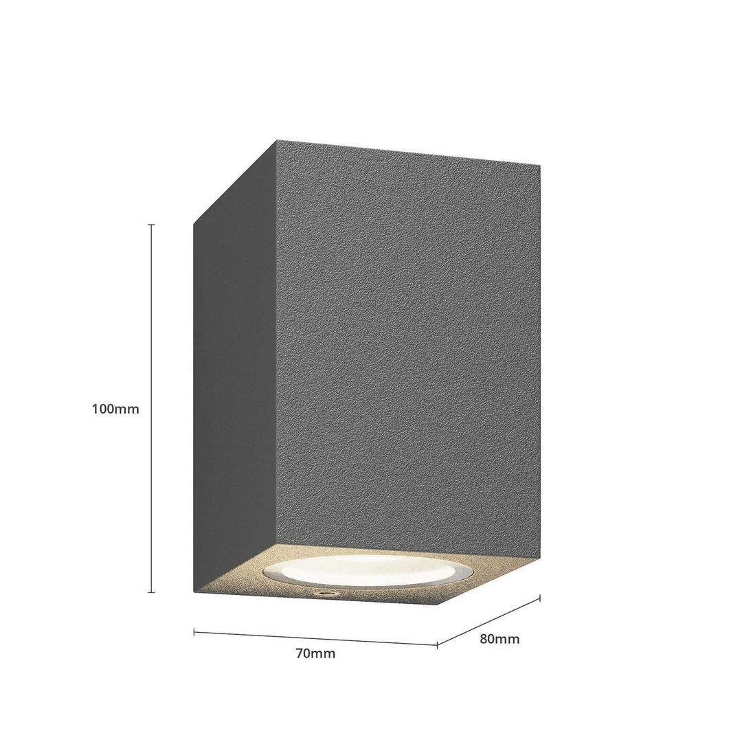 Lucande Xava Außenwandleuchte Downlight Wandleuchte Wandleuchte Lampe Gu10 Grau B-Ware - 4251096538847