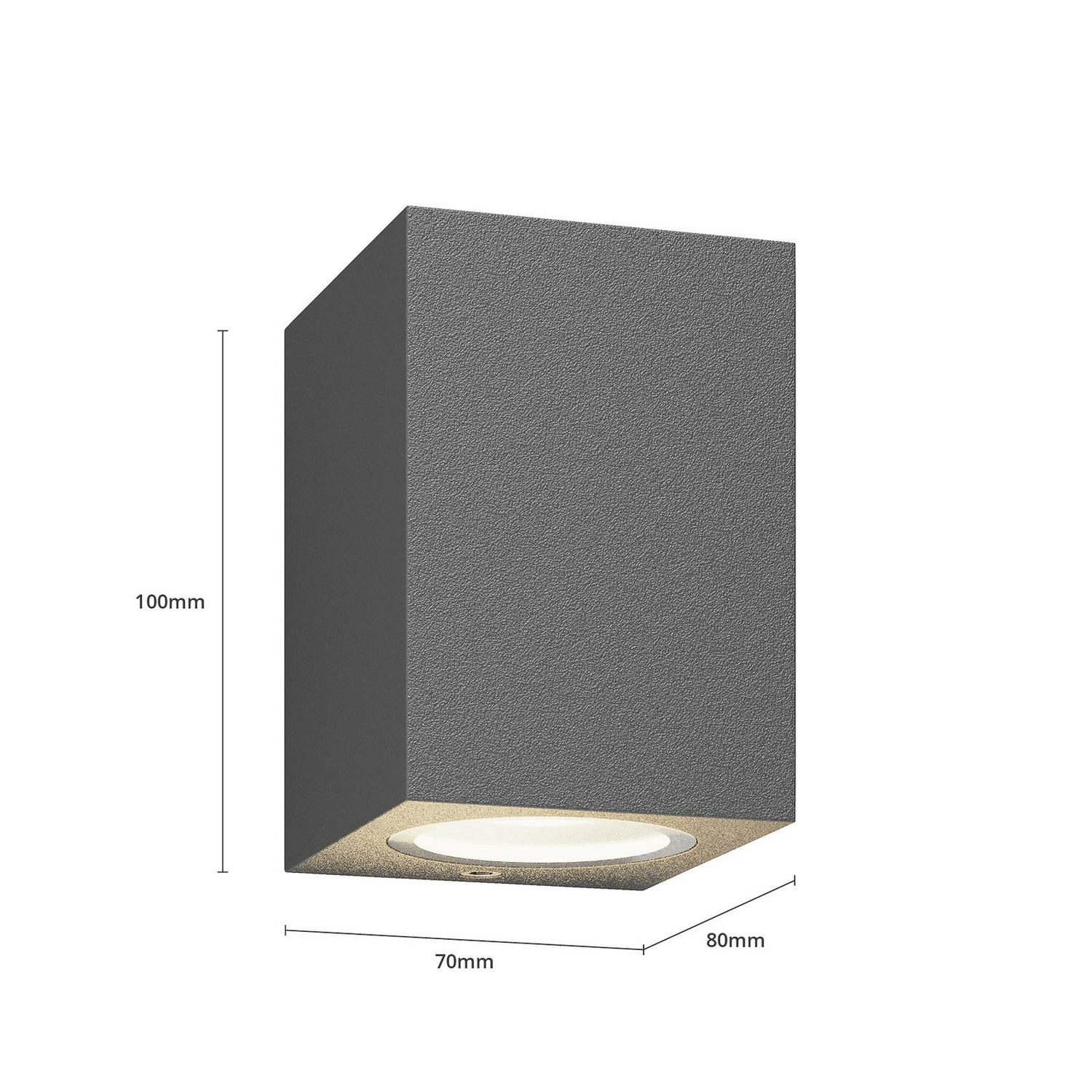 Lucande Xava Außenwandleuchte Downlight Wandleuchte Wandleuchte Lampe Gu10 Grau B-Ware - 4251096538847