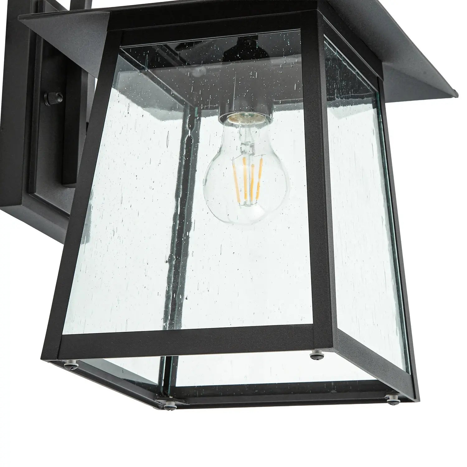 B-Ware Leuchte Außenwandleuchte Laterne Lindby Lucande Schwarz Aluminium Glas - 4255830909214