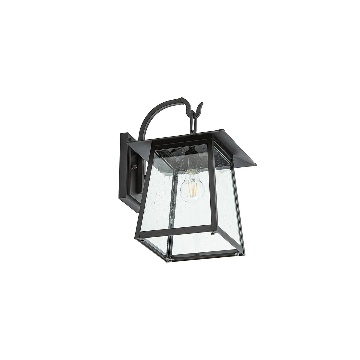 Leuchte Außenwandleuchte Laterne Lindby Lucande schwarz Aluminium Glas365 - 4255830909214