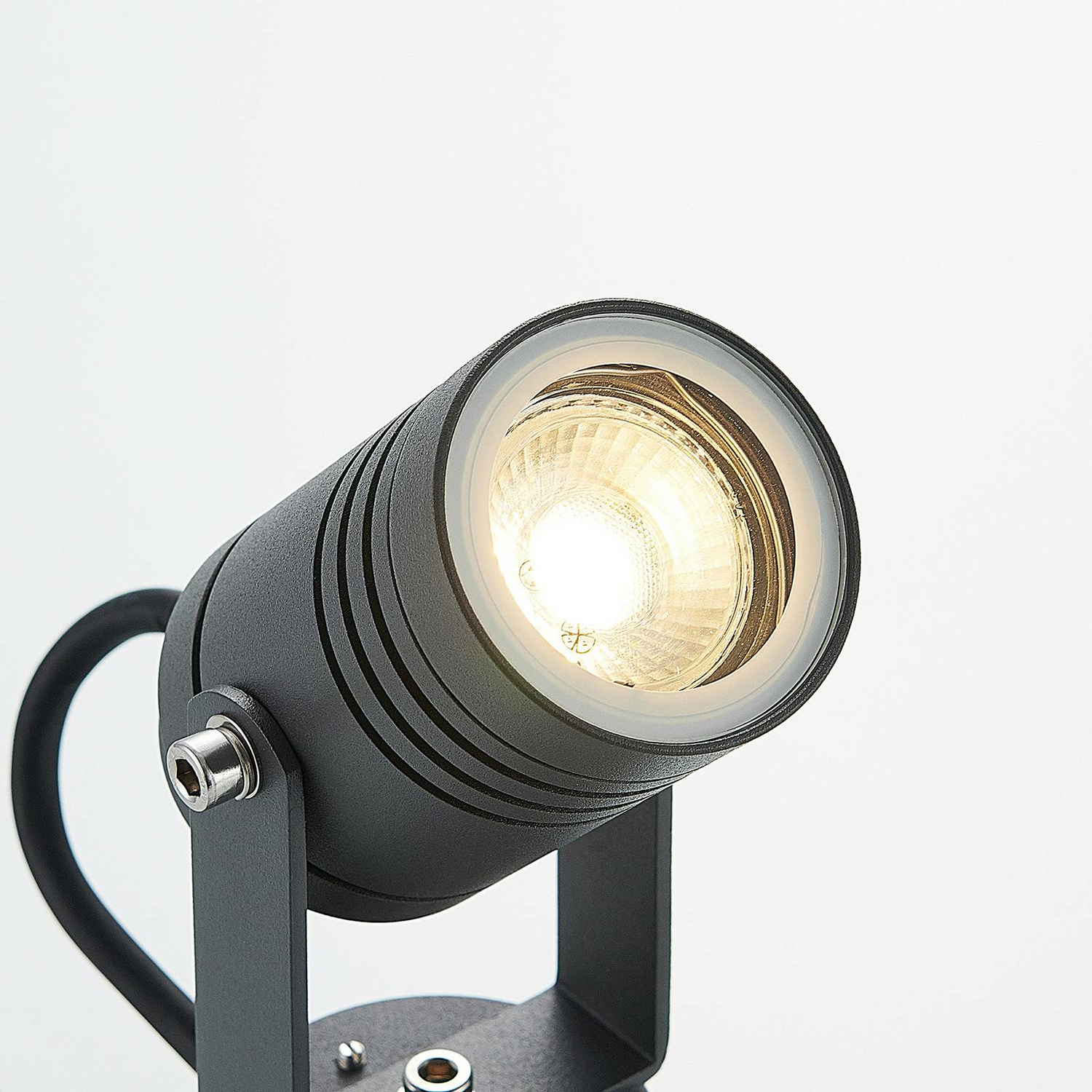B-Ware Lucande Led Außenwandstrahler Galina Wandleuchte Wandleuchte Dunkelgrau 15,4 Cm - 4251096556025