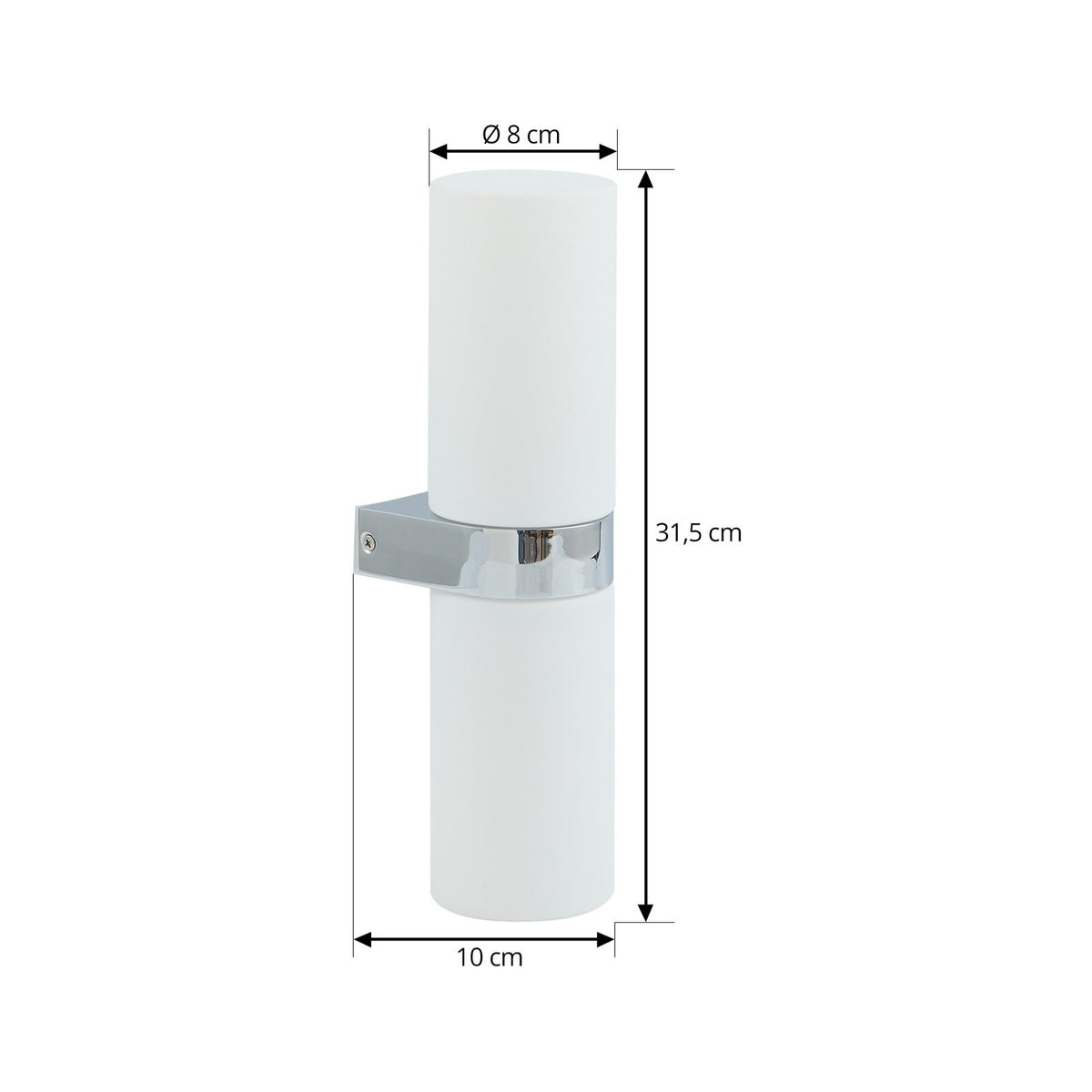 Lucande Basolo Bad-Wandleuchte Wandlampe Leuchte Lampe Wandbeleuchtung - 4251911778069