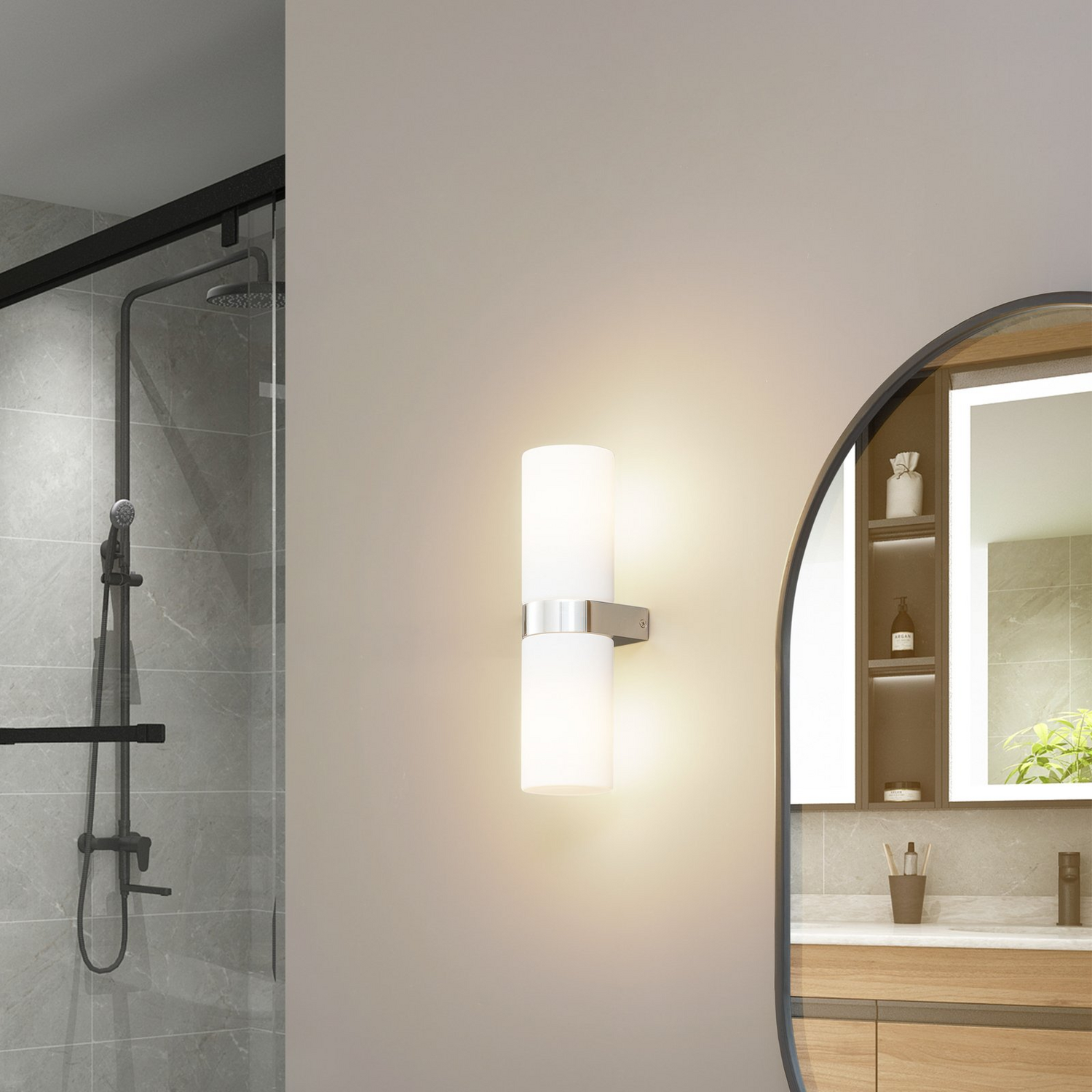 B-Ware Lucande Basolo Bad Wandleuchte Wandlampe Leuchte Lampe Wandbeleuchtung