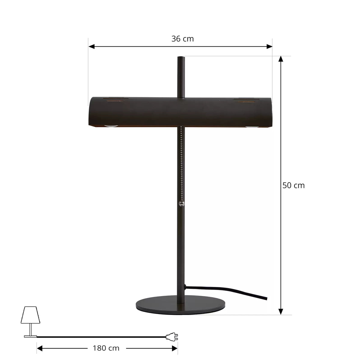 Lucande Bankerlampe Nysira modern metallic Tischlampe Leselampe Tischleuchte - 4251911785937