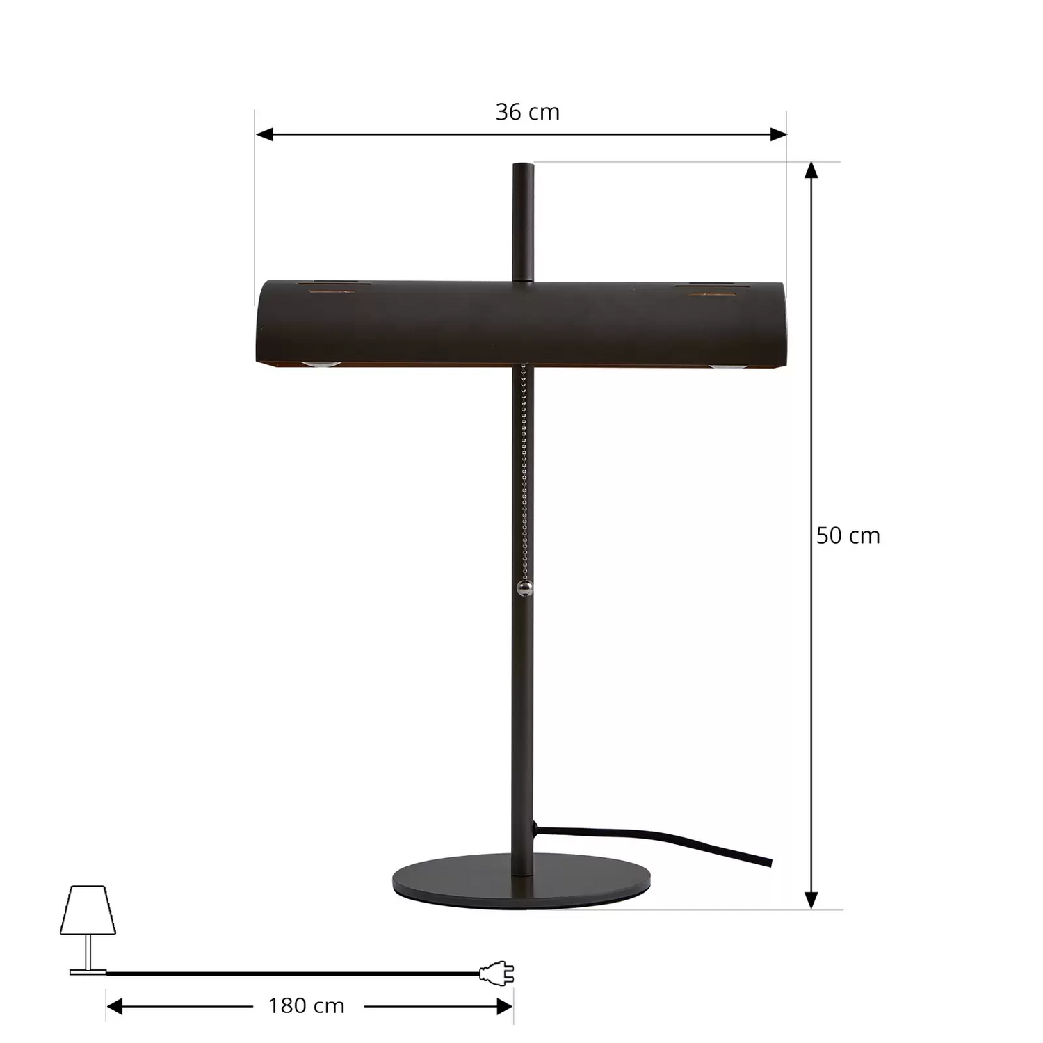 B-Ware Lucande Bankerlampe Nysira Modern Metallic Tischlampe Leselampe Tischleuchte - 4251911785937