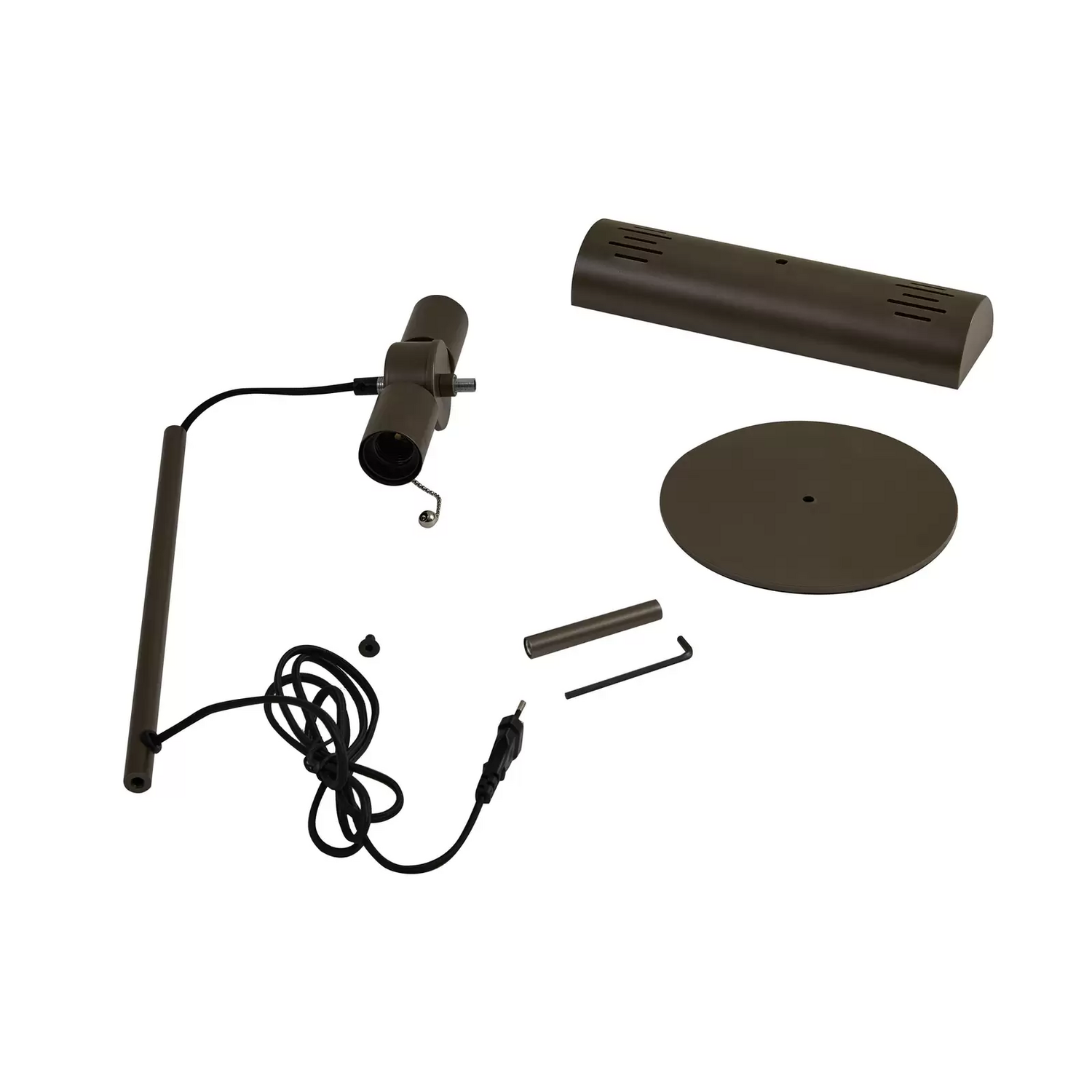 B-Ware Lucande Bankerlampe Nysira Modern Metallic Tischlampe Leselampe Tischleuchte - 4251911785937