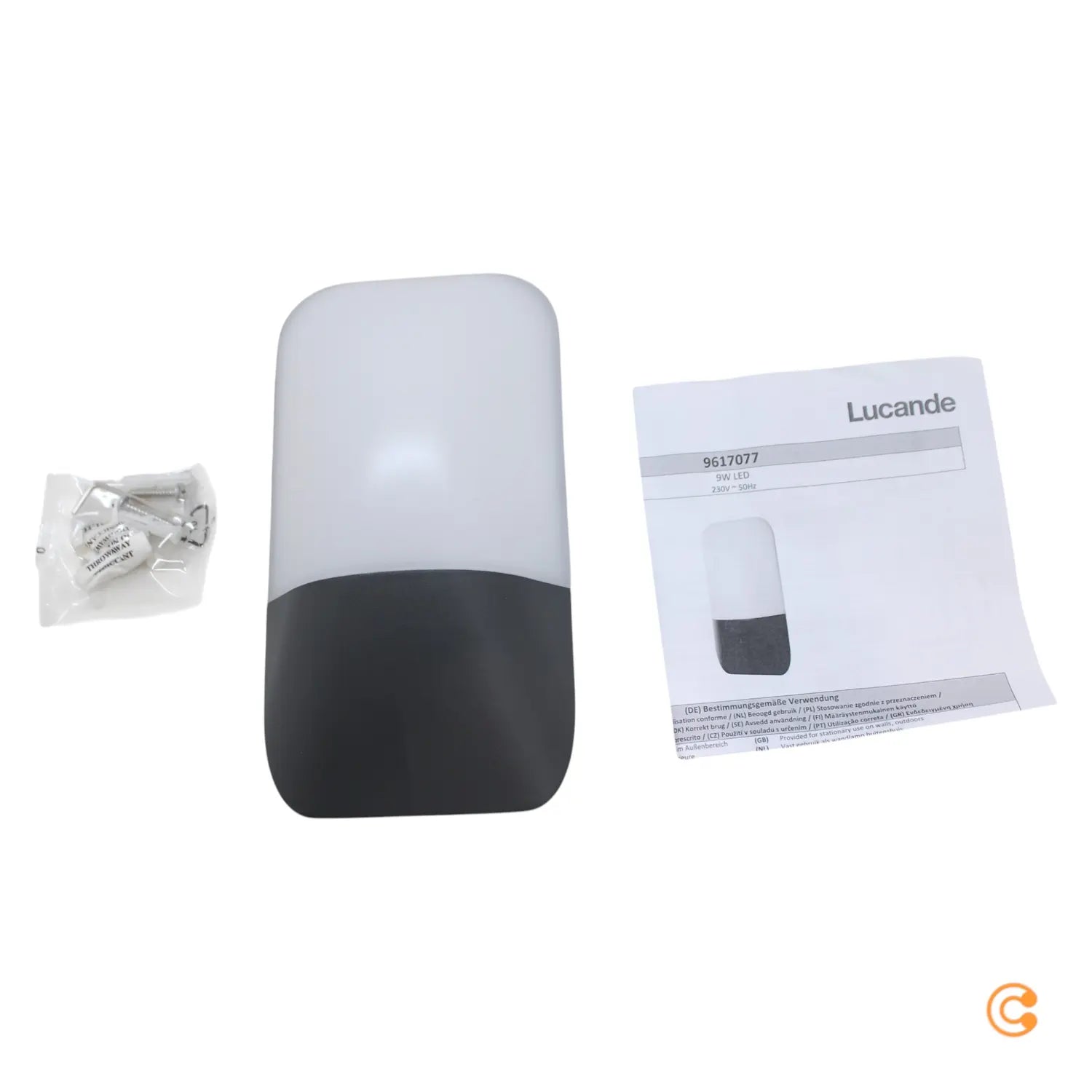 B-Ware Lucande Außenwandleuchte Wandlampe Led Bazilea Anthrazit Lampe Warmweiß Ip65 - 4251096582918