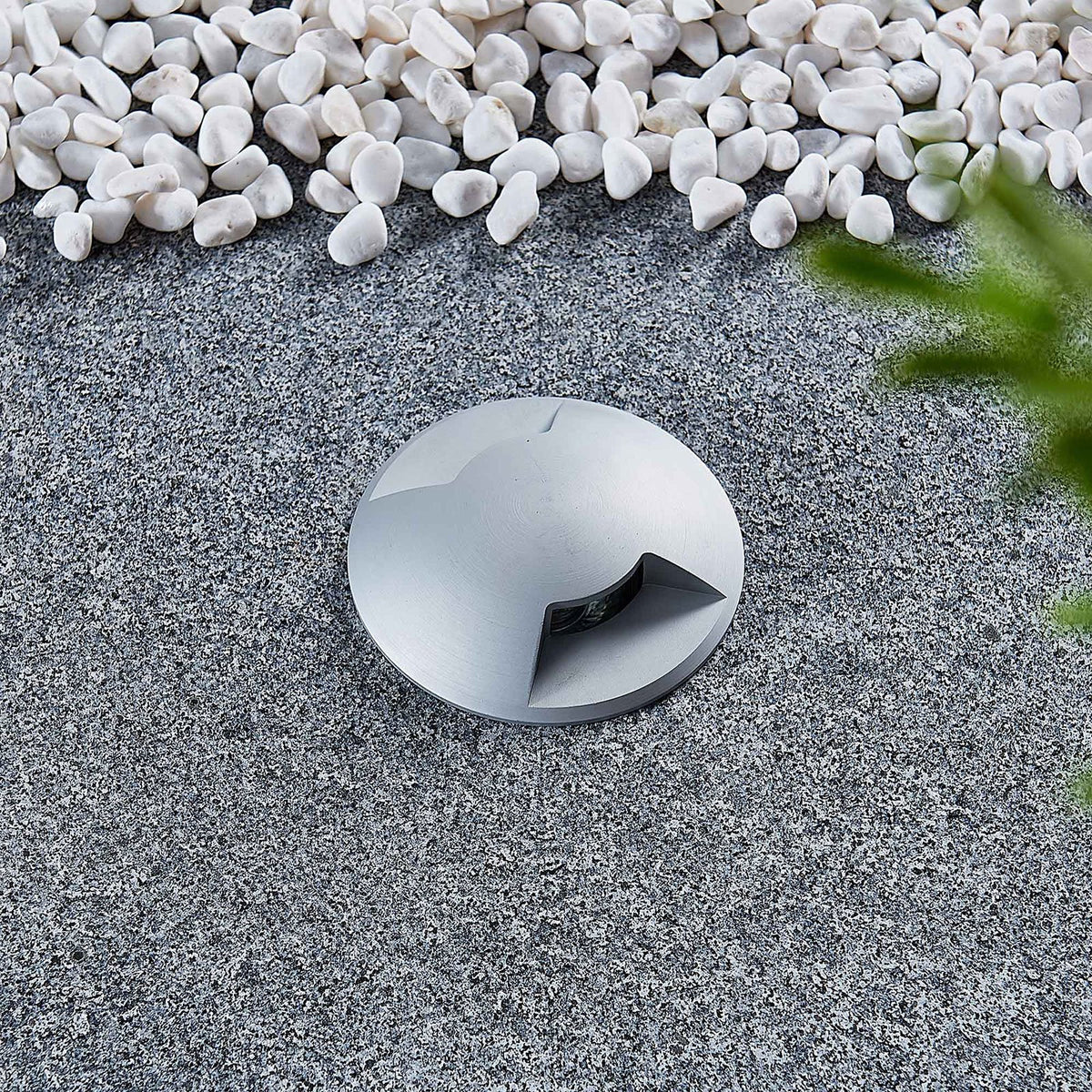 Lucande Bodeneinbauleuchte Bartosz Aluminium Wegeleuchte Garten-Sockelleuch91 - 4251096562729