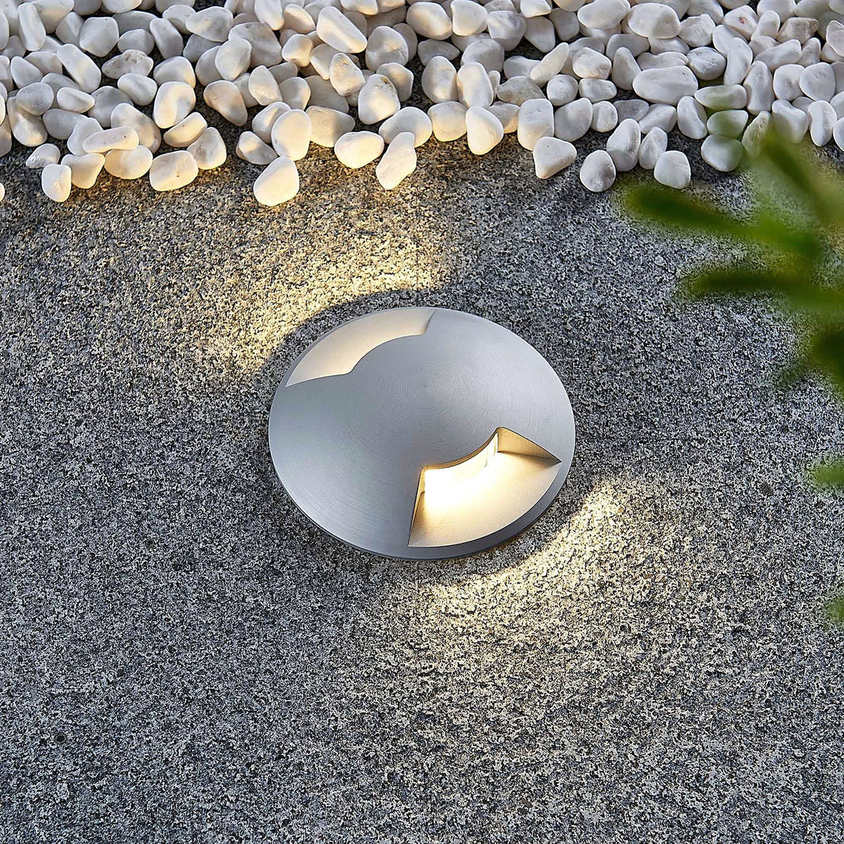 Lucande Bodeneinbauleuchte Bartosz Aluminium Wegeleuchte Garten-Sockelleuch91 - 4251096562729