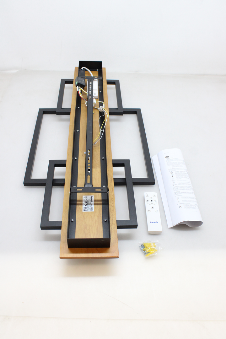 Lucande Chariska Led Deckenlampe Deckenleuchte Lampe  Holz Siehe Text/Fotos B-Ware - 4251911747485