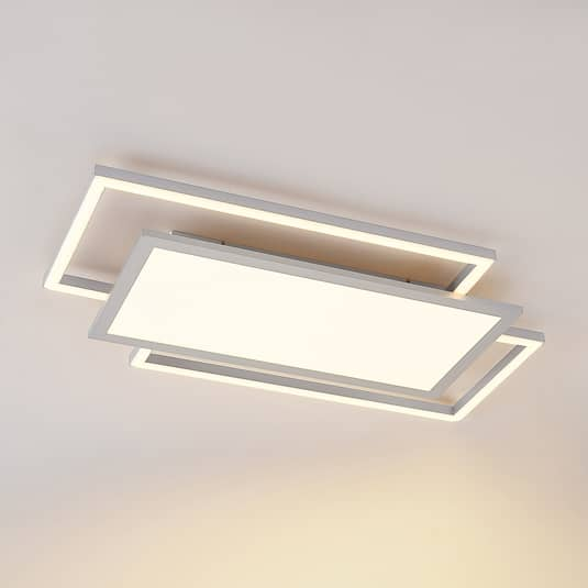 B-Ware Lucande Ciaran Led Deckenlampe Hängelampe Lampe Leuchte Led 30 W Warmweiß Silber - 4251096596915