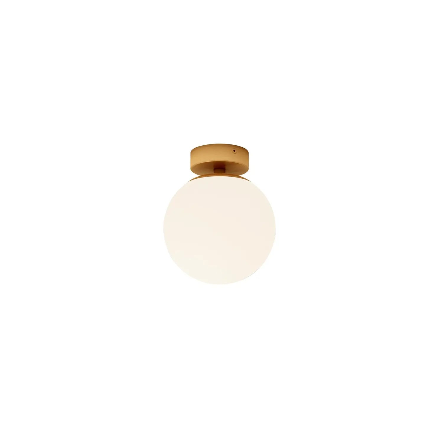 B-Ware Lucande Deckenlampe Lampe Bidolo Messingfarben Glas 15 Cm Ip44 - 4251911776324